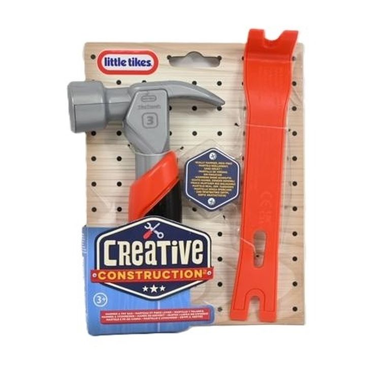 Little Tikes, Creative Construction, Hammer and Nail Set, zestaw z młotkiem i gwoździami