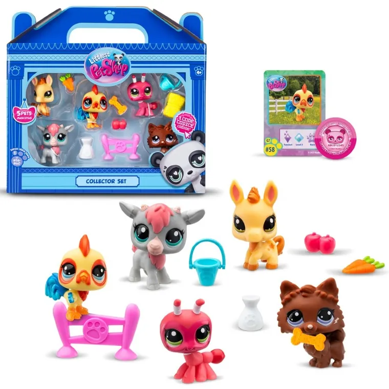 Littlest Pet Shop, farma, zestaw 5 figurek