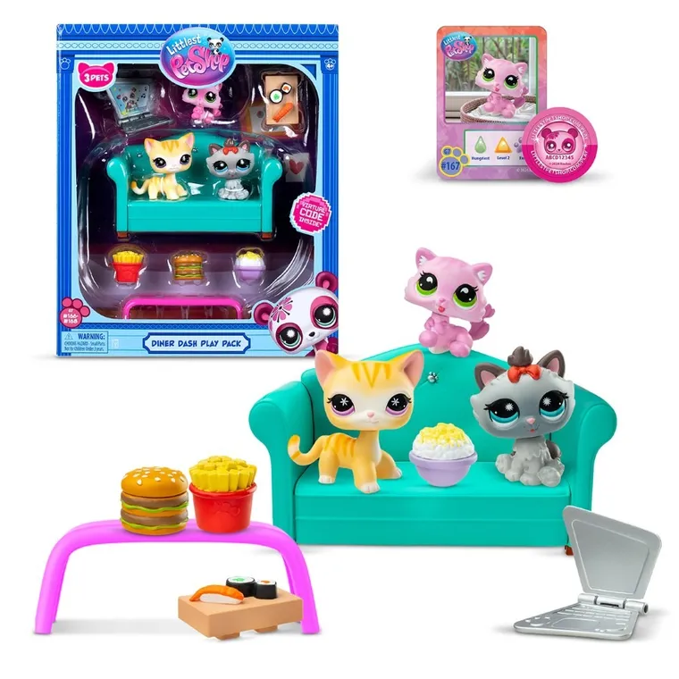 Littlest Pet Shop, Podwieczorek, zestaw 3 figurek