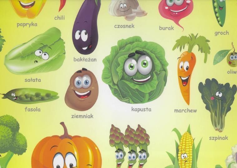Liwona, podkładka na biurko, mata, poznaję warzywa