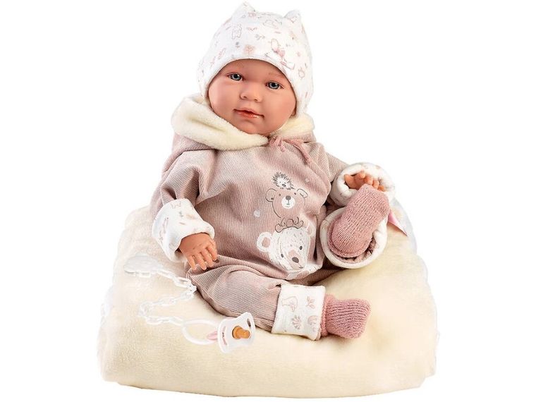 Llorens, Lala, lalka bobas z poduszką, 42 cm