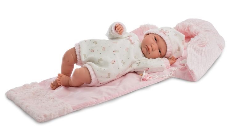 Llorens, Lala, lalka w różowym beciku, 42 cm