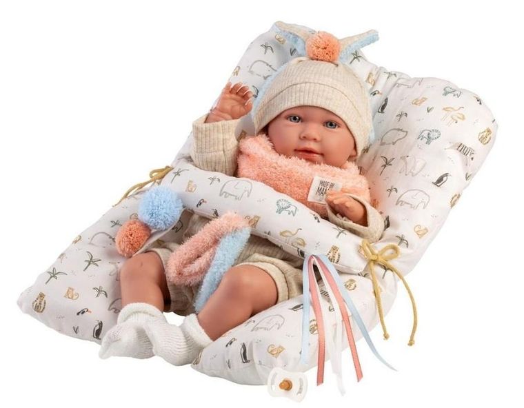 Llorens, Mimi, lalka bobas, płacząca, z poduszką, 42 cm