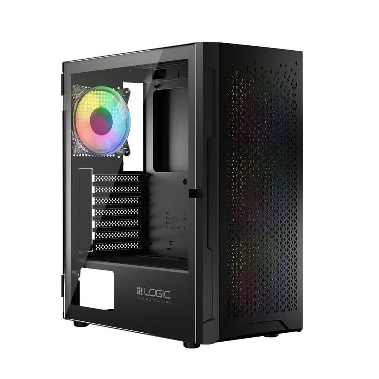 Logic Concept, Aramis ARGB Midi, obudowa komputerowa, USB 3.0, czarna