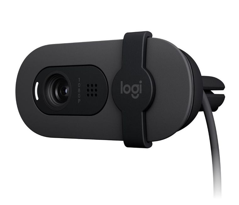 Logitech, Brio 100, webcam, kamerka internetowa, black