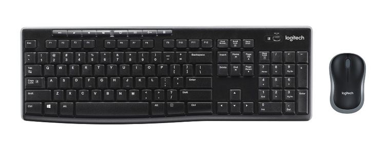 Logitech, klawiatura + mysz, 920-004509, czarny