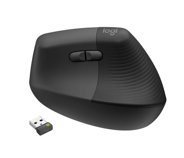 Logitech, Lift Vertical Business, mysz, black