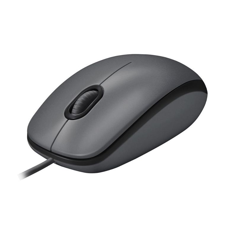 Logitech, M100, mysz, black