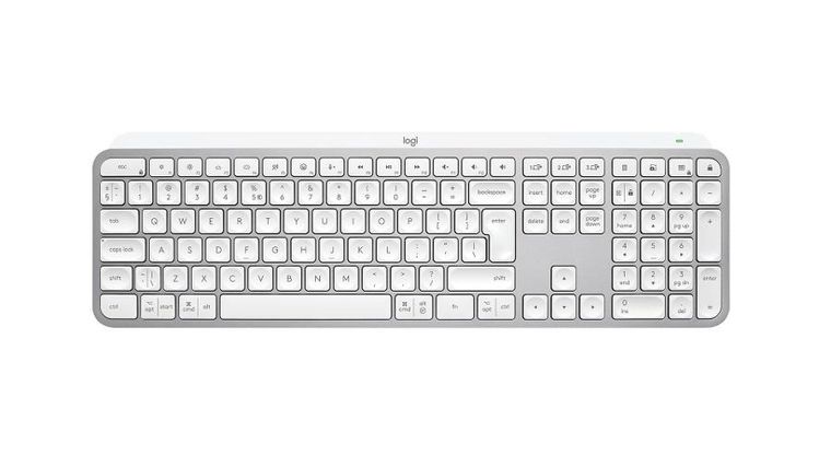 Logitech, MX Keys S US, klawiatura, grey