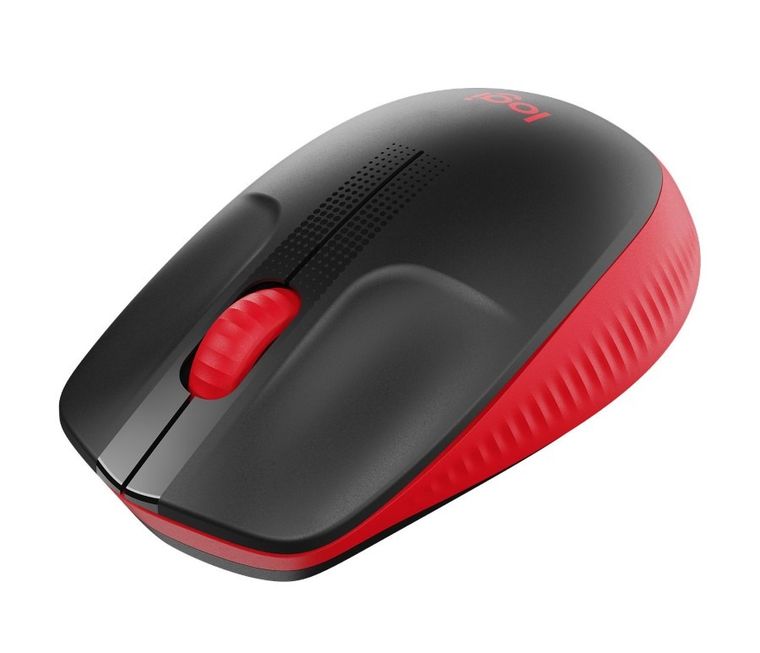 Logitech, mysz bezprzewodowa, M190, red