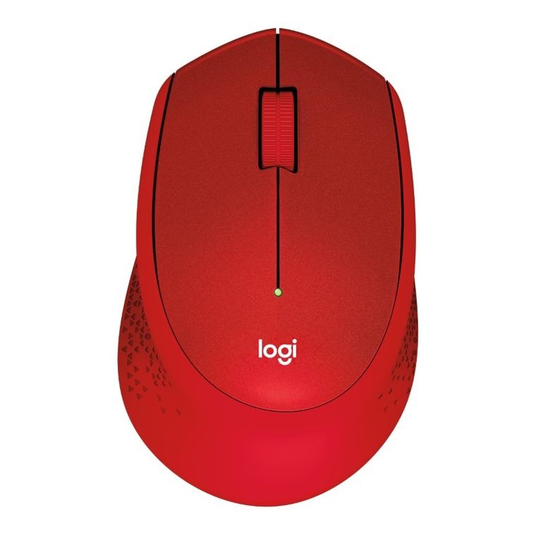 Logitech, mysz optyczna, M330 910-004911, 1000 DPI, czerwona