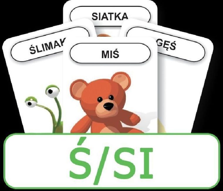 Logopedyczny Piotruś. Karty. Część IX. Głoska Ś/SI