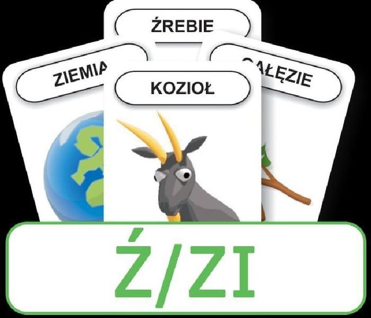 Logopedyczny Piotruś. Karty. Część X. Głoska Ź/ZI