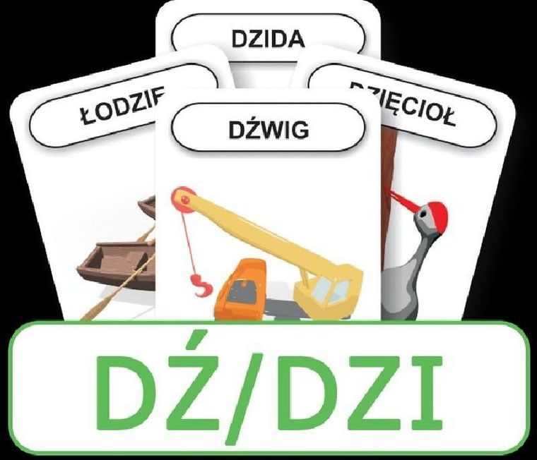 Logopedyczny Piotruś. Karty. Część XII. Głoska DŹ/DZI