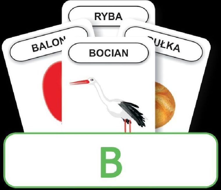 Logopedyczny Piotruś. Karty. Część XVII. Głoska B