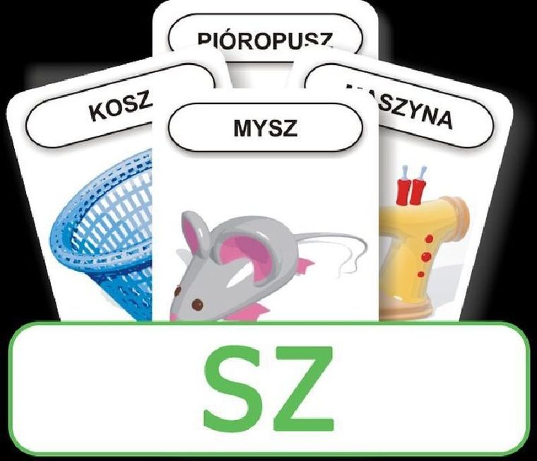 Logopedyczny Piotruś. Karty. SZ