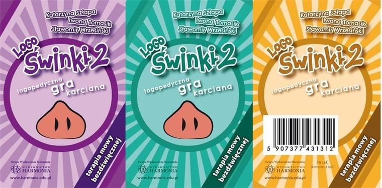 Logoświnki 2, logopedyczna gra karciana