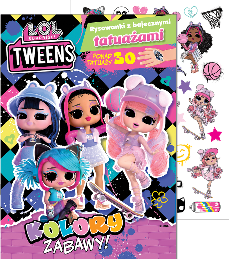L.O.L. Surprise! Kolory zabawy. Rysowanki z bajecznymi tatuażami