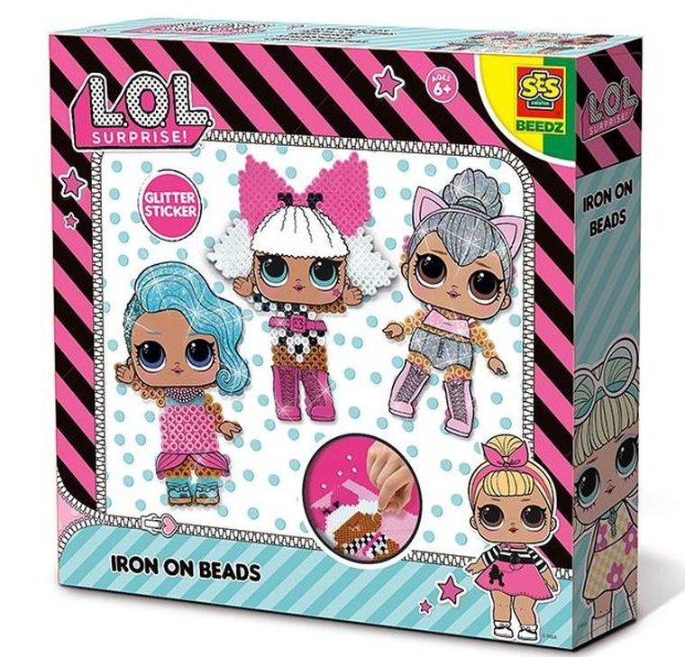 L.O.L. Surprise, koraliki prasowanki, zestaw kreatywny