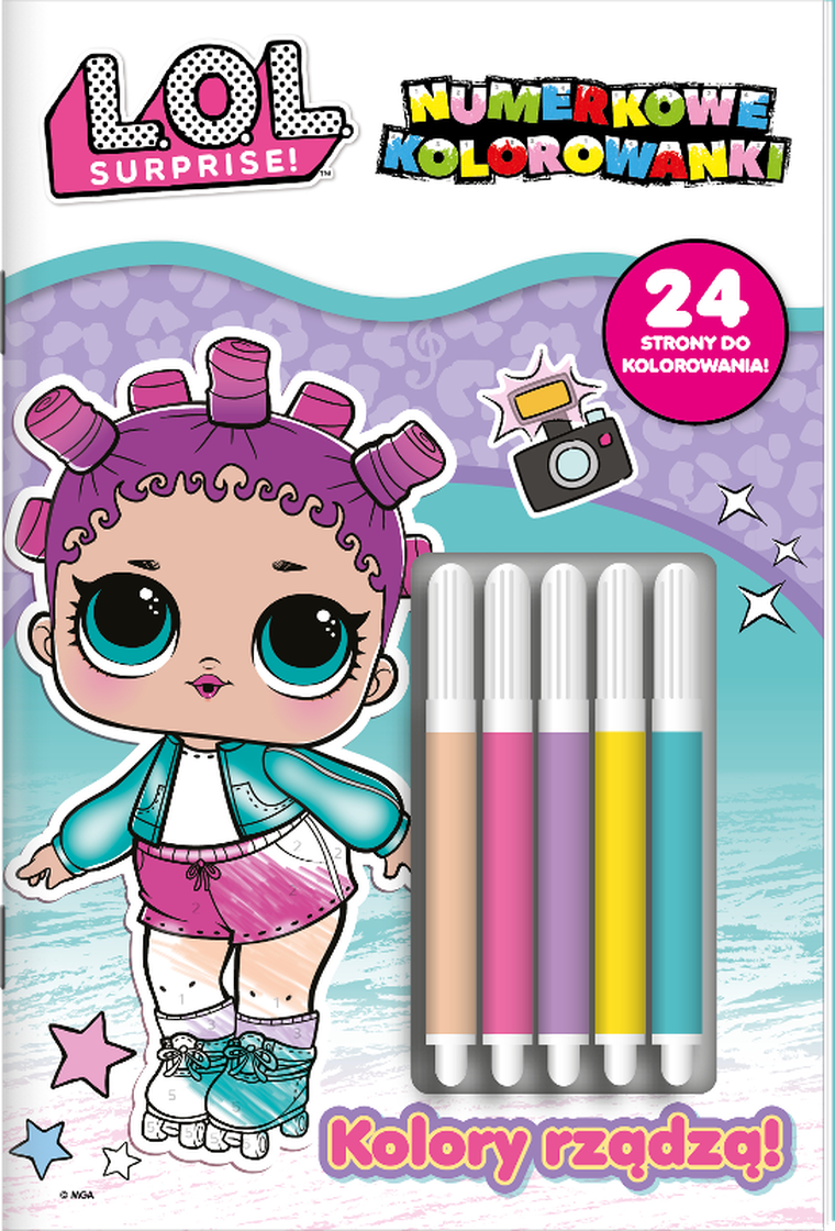 L.O.L. Surprise! O.M.G. Numerkowe kolorowanki cz. 4 Kolory rządzą!