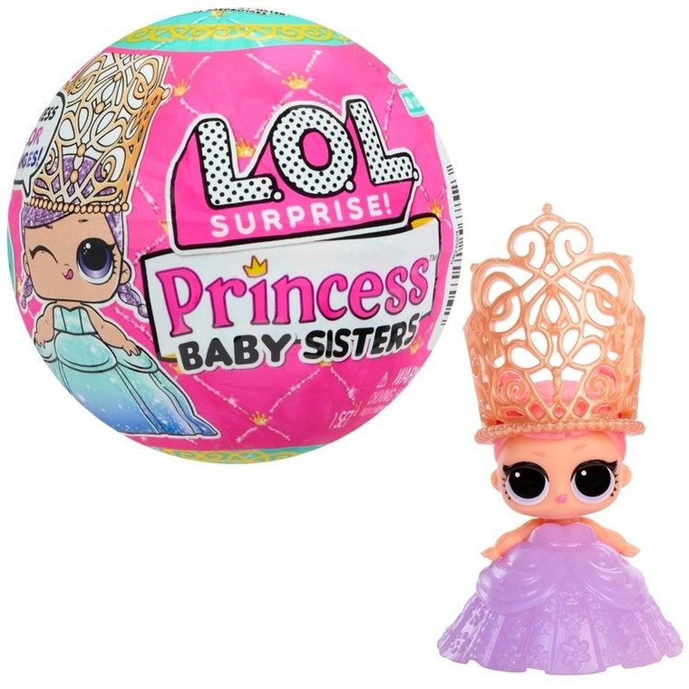 L.O.L. Surprise, Princess Baby Sisters, kula niespodzianka, 1 szt.