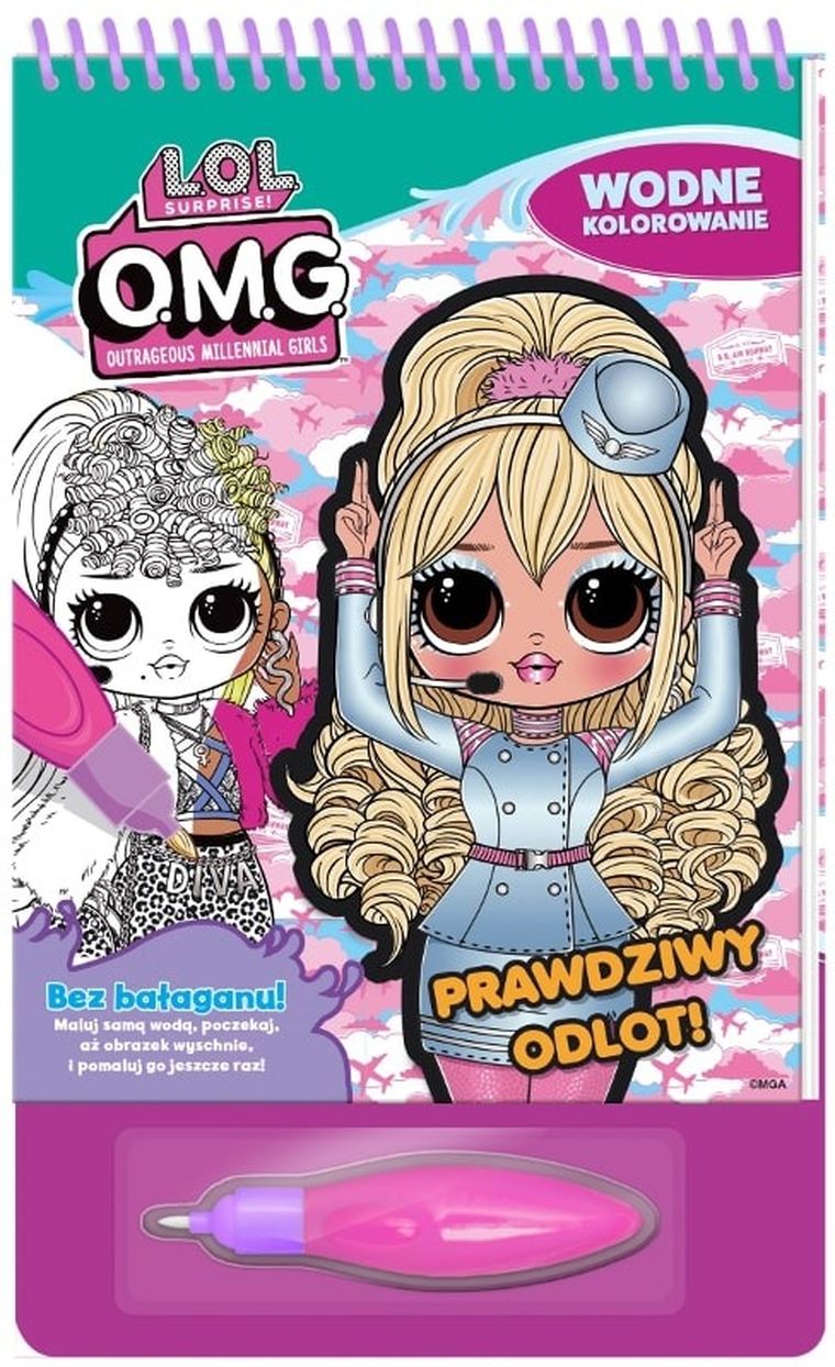 L.O.L. Surprise! Wodne kolorowanie. Prawdziwy odlot