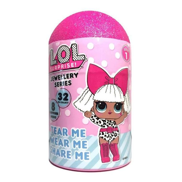 L.O.L. Surprise, zestaw biżuterii do kolekcjonowania, 8 elementów