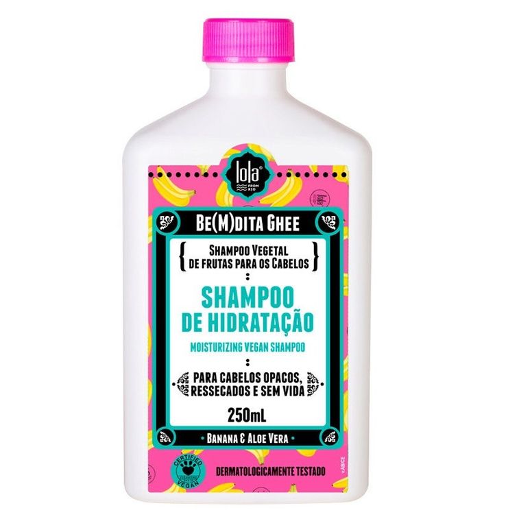 Lola Cosmetics, Be(M)dita Ghee, nawilżający szampon do włosów z bananem i aloesem, 250 ml