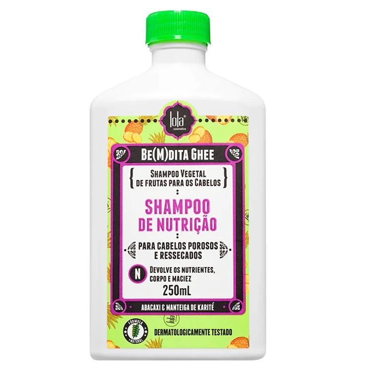 Lola Cosmetics, Be(M)dita Ghee, odżywczy szampon do włosów z ananasem i masłem bacuri, 250 ml