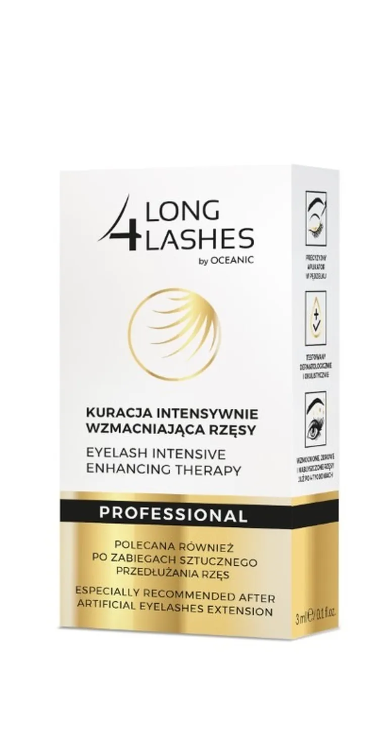 Long4Lashes, kuracja intensywnie wzmacniająca rzęsy, 3 ml