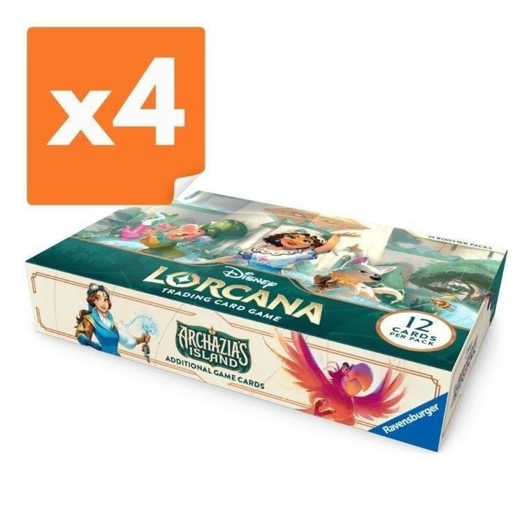 Lorcana, Disney, Archazia's Island, Booster, gra karciana, 4-24 szt.