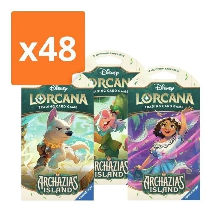 Lorcana, Disney, Archazia's Island, Booster, gra karciana, 48 szt.