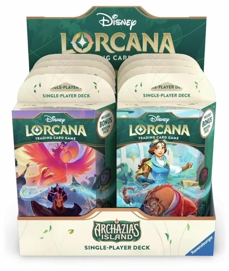 Lorcana, Disney, Archazia's Island, Starter Deck Box, gra karciana, 8 szt.