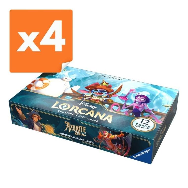 Lorcana, Disney, Azurite Sea, Booster, gra karciana, 4-24 szt.