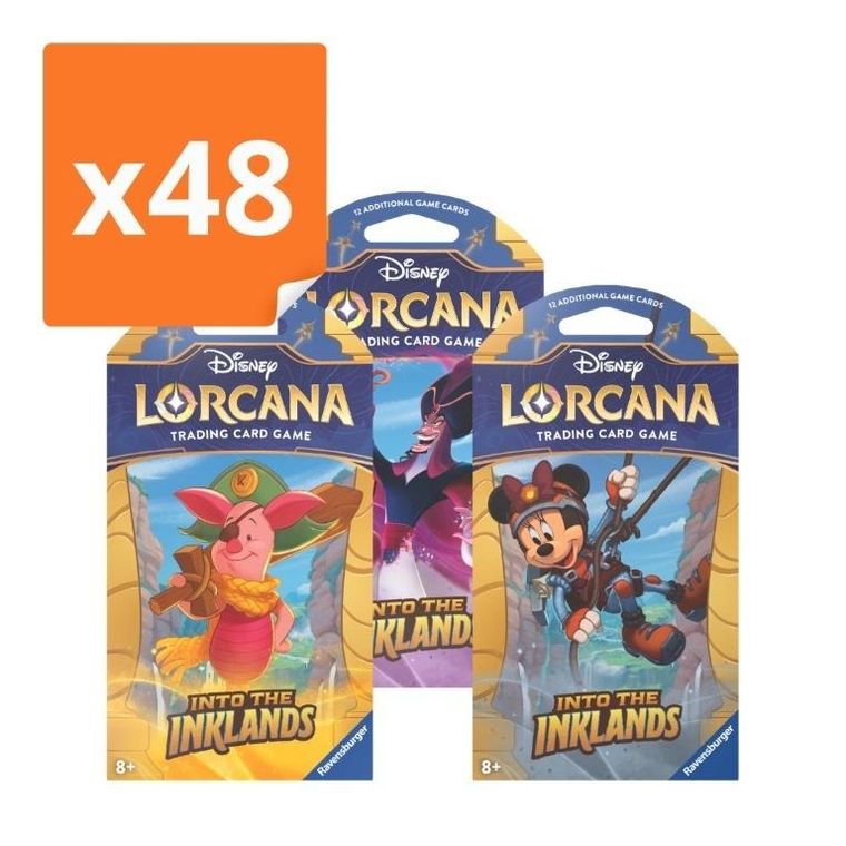 Lorcana, Disney, Into the Inklands, Booster, gra karciana, 48 szt.