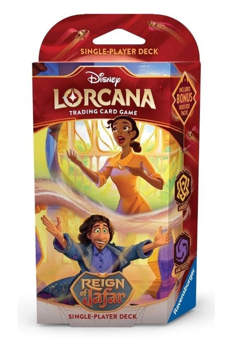 Lorcana, Disney, Reign of Jafar, Starter Deck, gra karciana, Amber