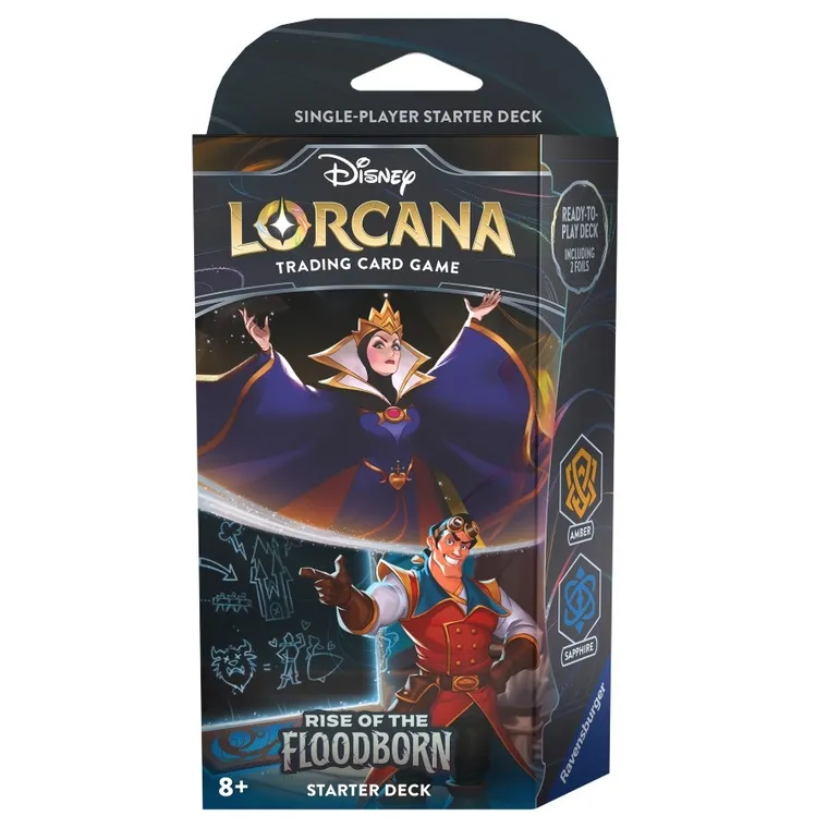 Lorcana, Disney, Rise Of The Floodborn, Starter Deck, gra karciana