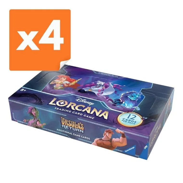 Lorcana, Disney, Ursula's Return, Booster, gra karciana, 4-24 szt.