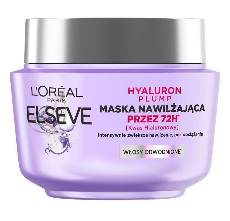L'Oreal, Elseve Hyaluron Plump, maska nawilżająca do włosów odwodnionych, 300 ml