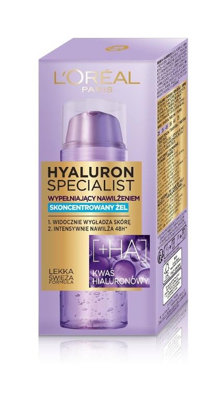 L'Oreal, Hyaluron Specialist, skoncentrowany żel wypełniający nawilżeniem, 50 ml