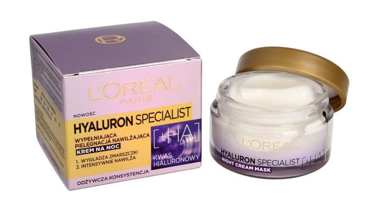 L'Oreal, Hyaluron Specjalist, krem nawilżający wygładzający zmarszczki na noc, 50 ml