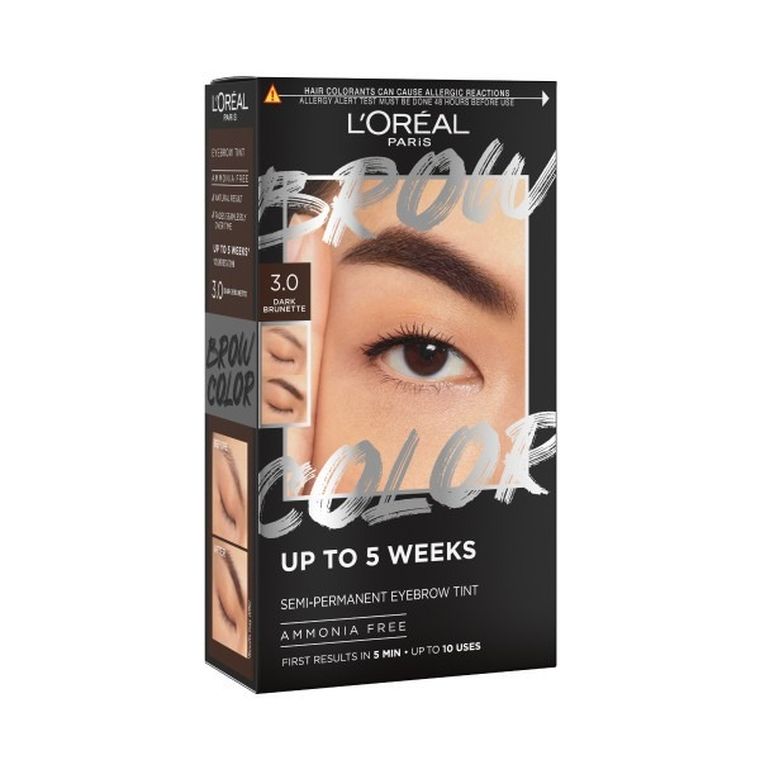 L'Oreal Paris, Brow Color, zestaw do koloryzacji brwi - 30 dark brunette