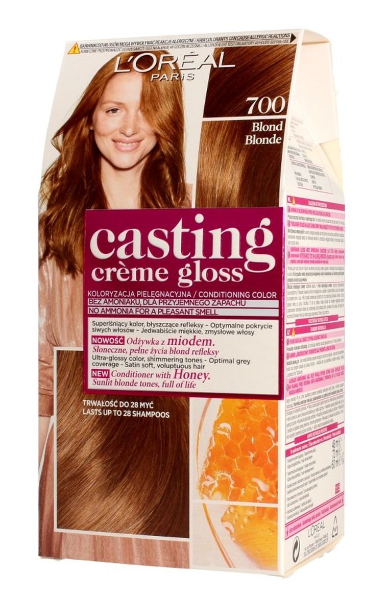 L'Oreal Paris, Casting Creme Gloss, krem koloryzujący, nr 700 blond