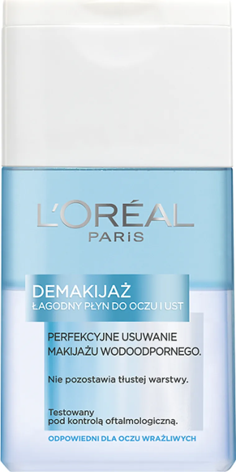 L'Oreal Paris, Demakijaż, łagodny płyn do oczu i ust, 125 ml