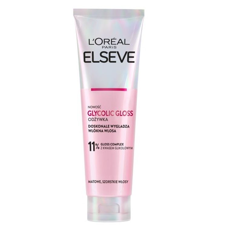 L'Oreal Paris, Elseve Glycolic Gloss, odżywka do włosów szorstkich i matowych, 150 ml