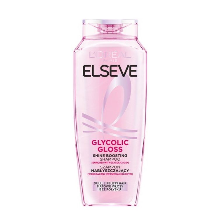 L'Oreal Paris, Elseve, Glycolic Gloss, szampon nabłyszczający do włosów matowych, 400 ml