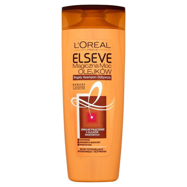 L'Oreal Paris, Elseve, Magiczna moc olejków, bogaty szampon odżywczy, 400 ml