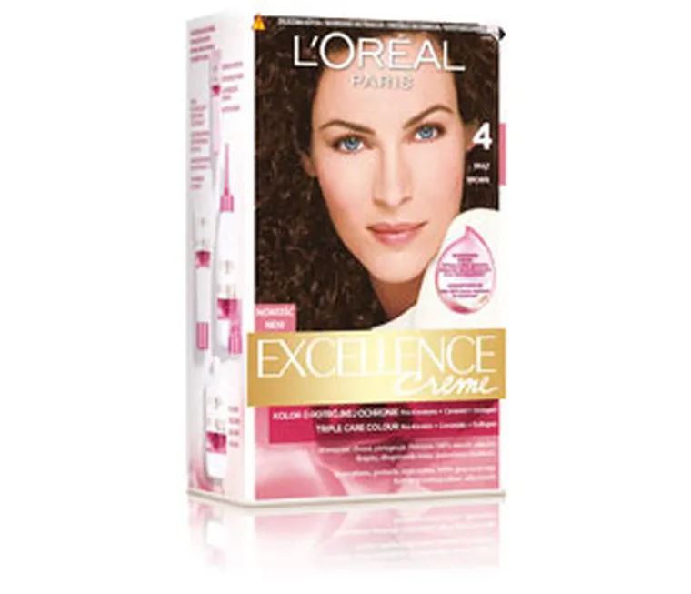 L'Oreal Paris, Excellence Creme, farba do włosów, 4 Brąz