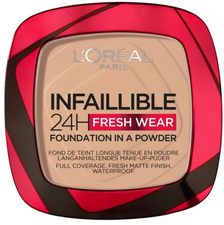L'Oreal Paris, Infaillible 24H Fresh Wear Foundation In A Powder, matujący podkład do w pudrze, 130 True Beige, 9g