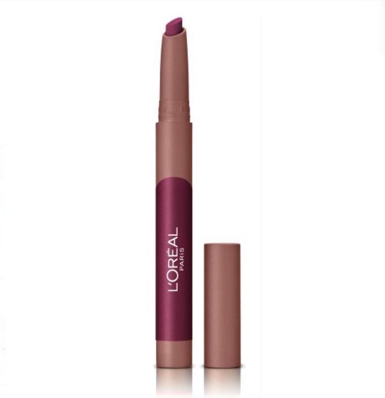 L'Oreal Paris, Infallible Matte Lip Crayon, matowa pomadka do ust w kredce, 107 Sizzling Sugar, 1.3g